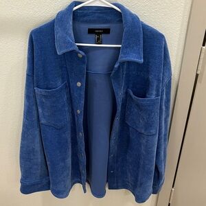 Forever 21 Blue Utility Jacket